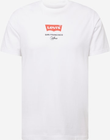 LEVI'S ® Regular Тениска 'Housemark Graphic Tee' в бяло: отпред