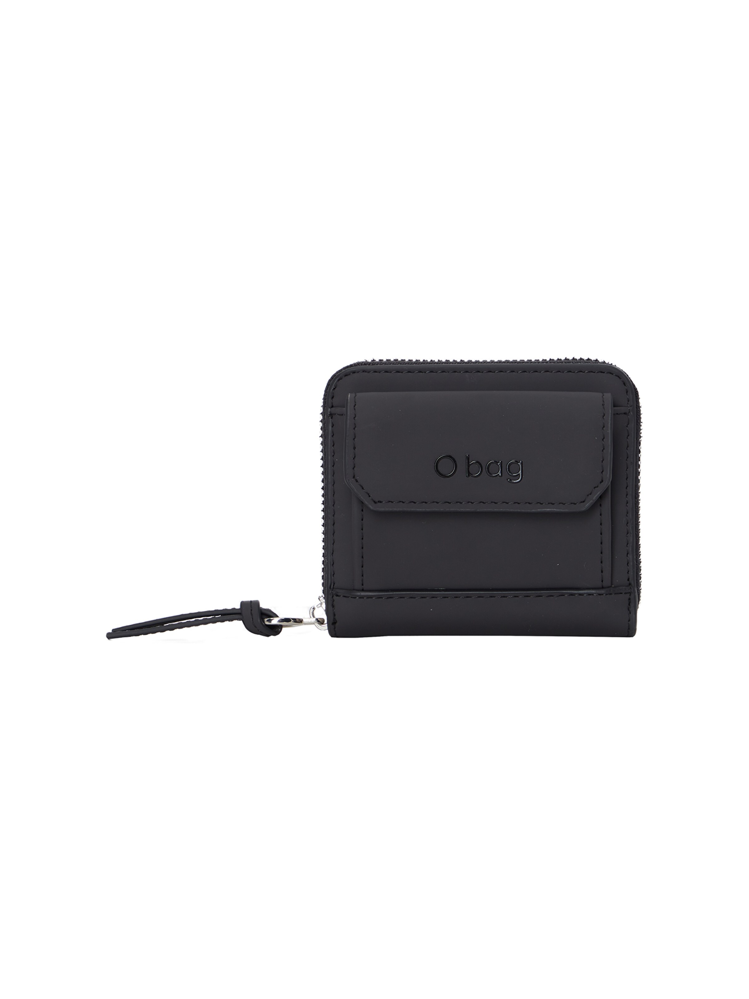O bag Wallet in Black: front