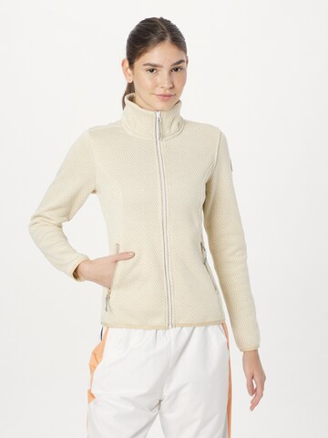 ICEPEAK Fleecejacke 'AIKES' in Beige: Vorderseite