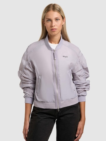 khujo - Casaco meia-estação em roxo: frente