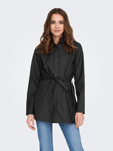 JDY Between-Seasons Coat 'SHELBY' in Black: front