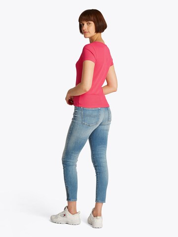 Tommy Jeans Shirt 'ESSENTIAL' in Red