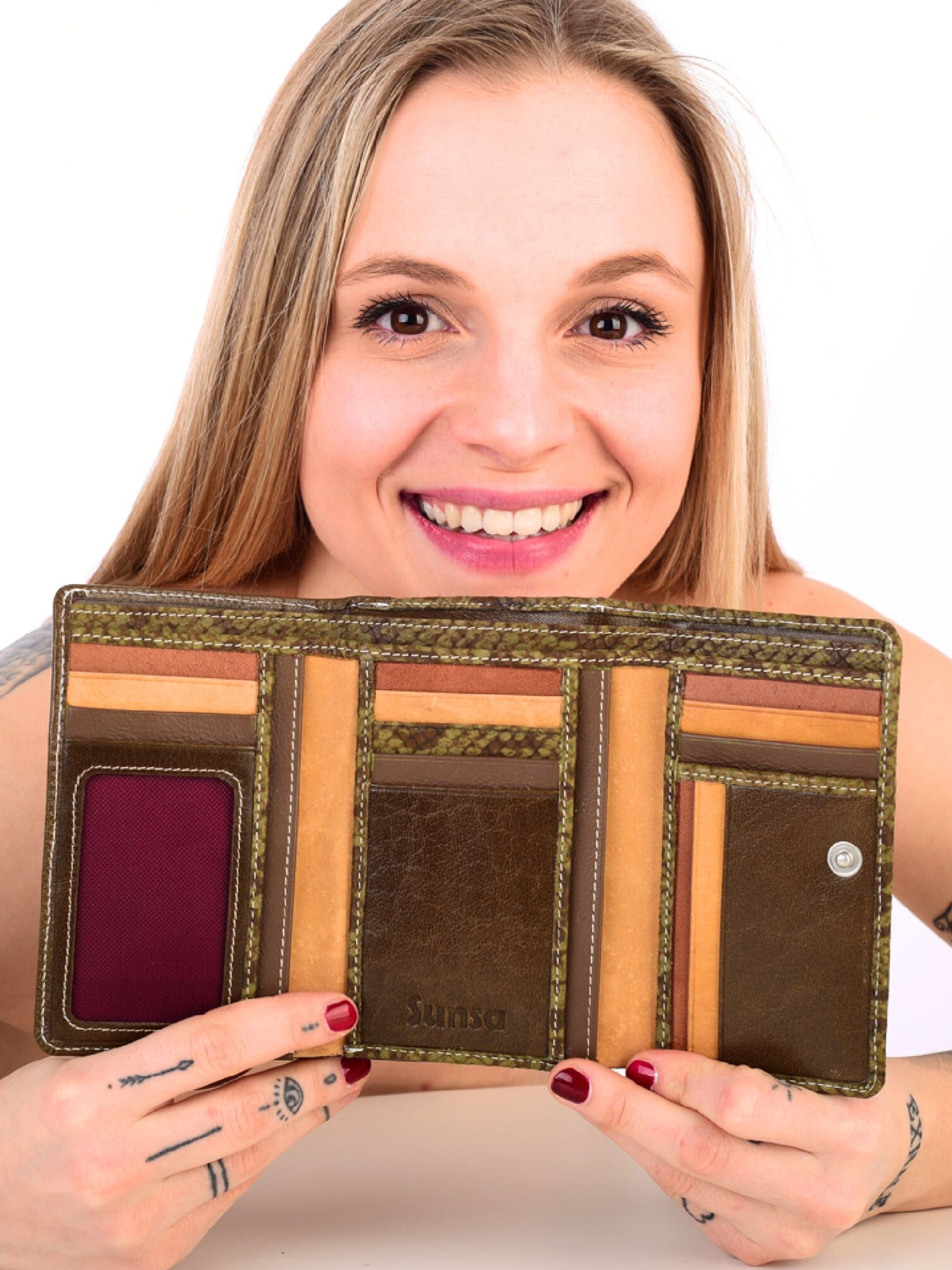 Sunsa Wallet 'Sunsa' in Green: front