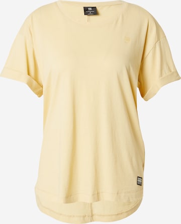 T-shirt G-STAR en jaune : devant
