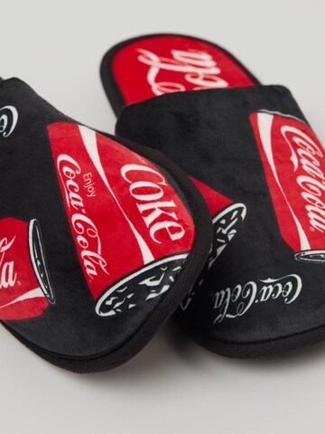 INTIMISSIMI Slippers 'COCA COLA®' in Black