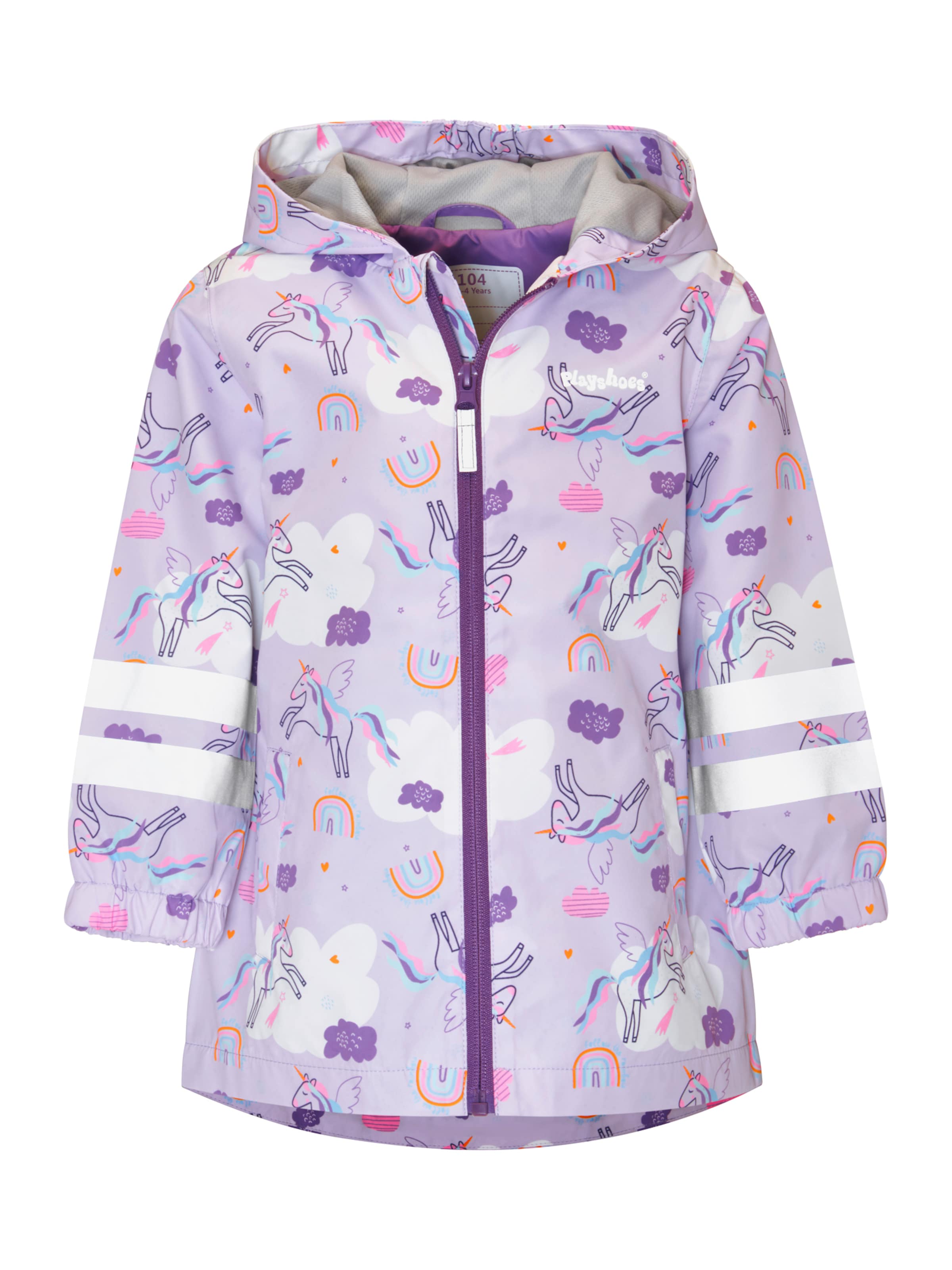 PLAYSHOES Outdoor jacket 'EINHORN' in Purple: front