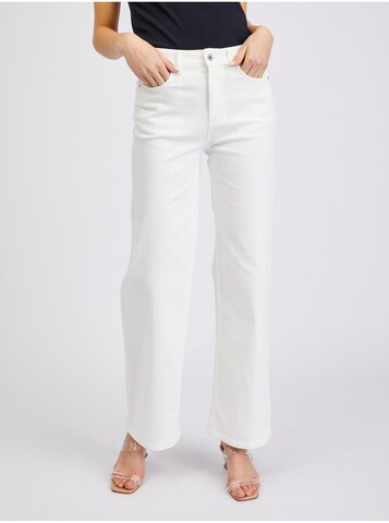 Orsay Wide leg Jeans in White: front