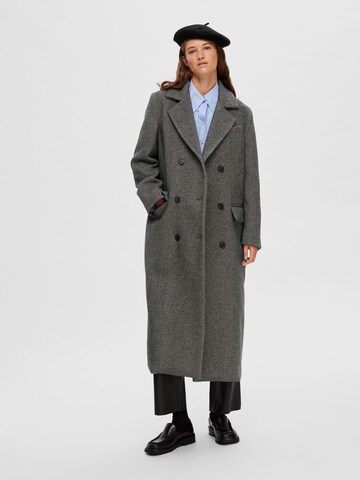 SELECTED FEMME Between-Seasons Coat in Grey