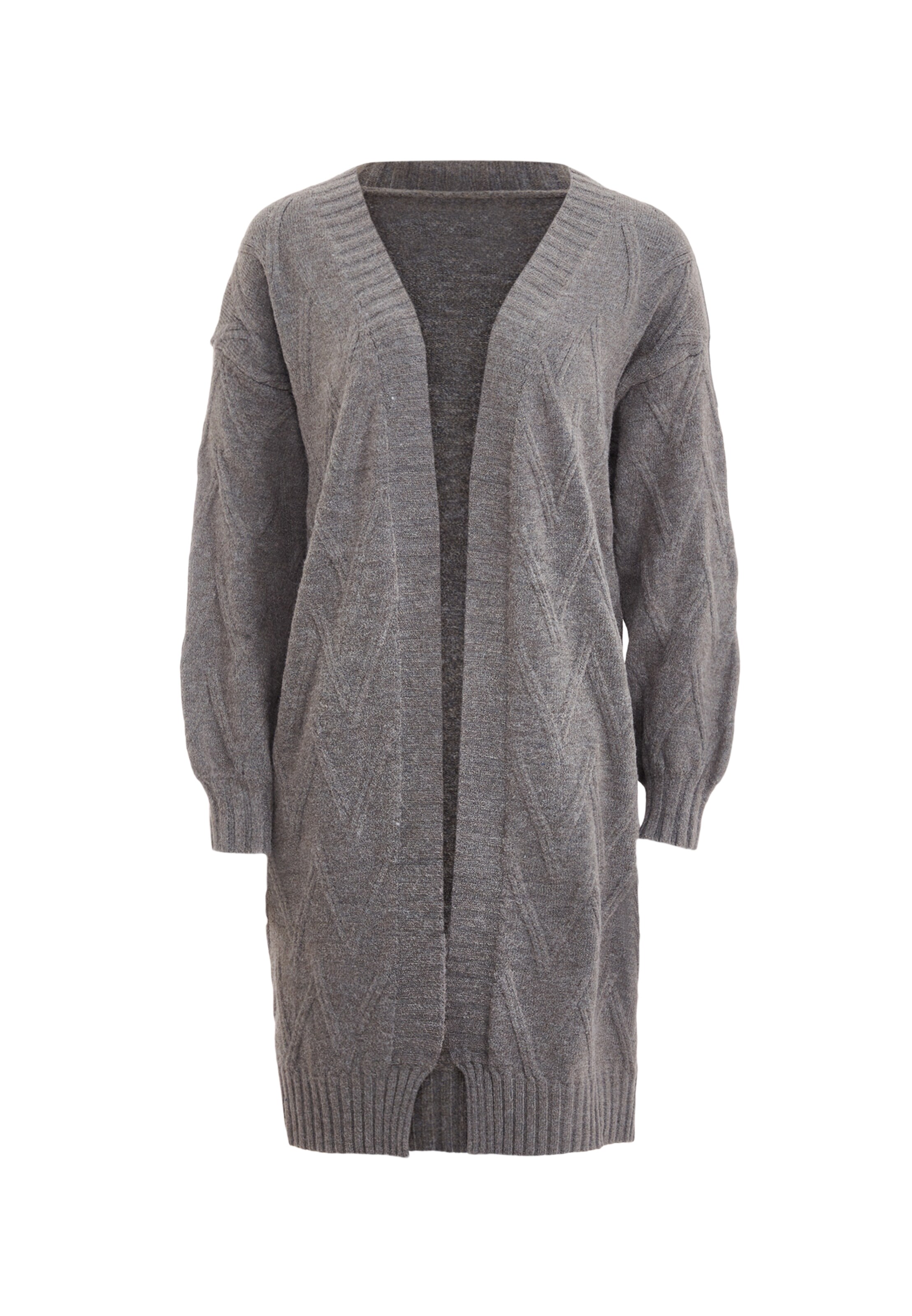 aleva - Casaco de malha em cinzento: frente