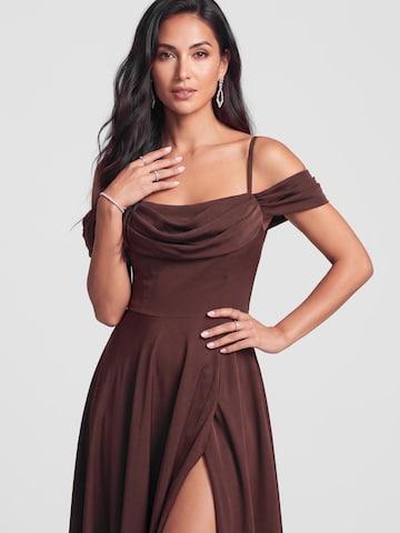 Ombre Strickkleid‌‌‌‌‌ in Braun