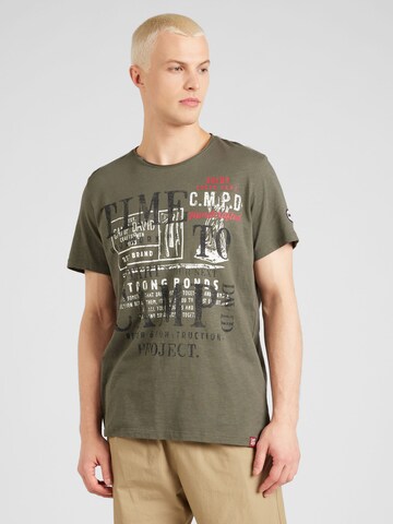 CAMP DAVID - Camiseta 'The Craftsmen' en verde: frente