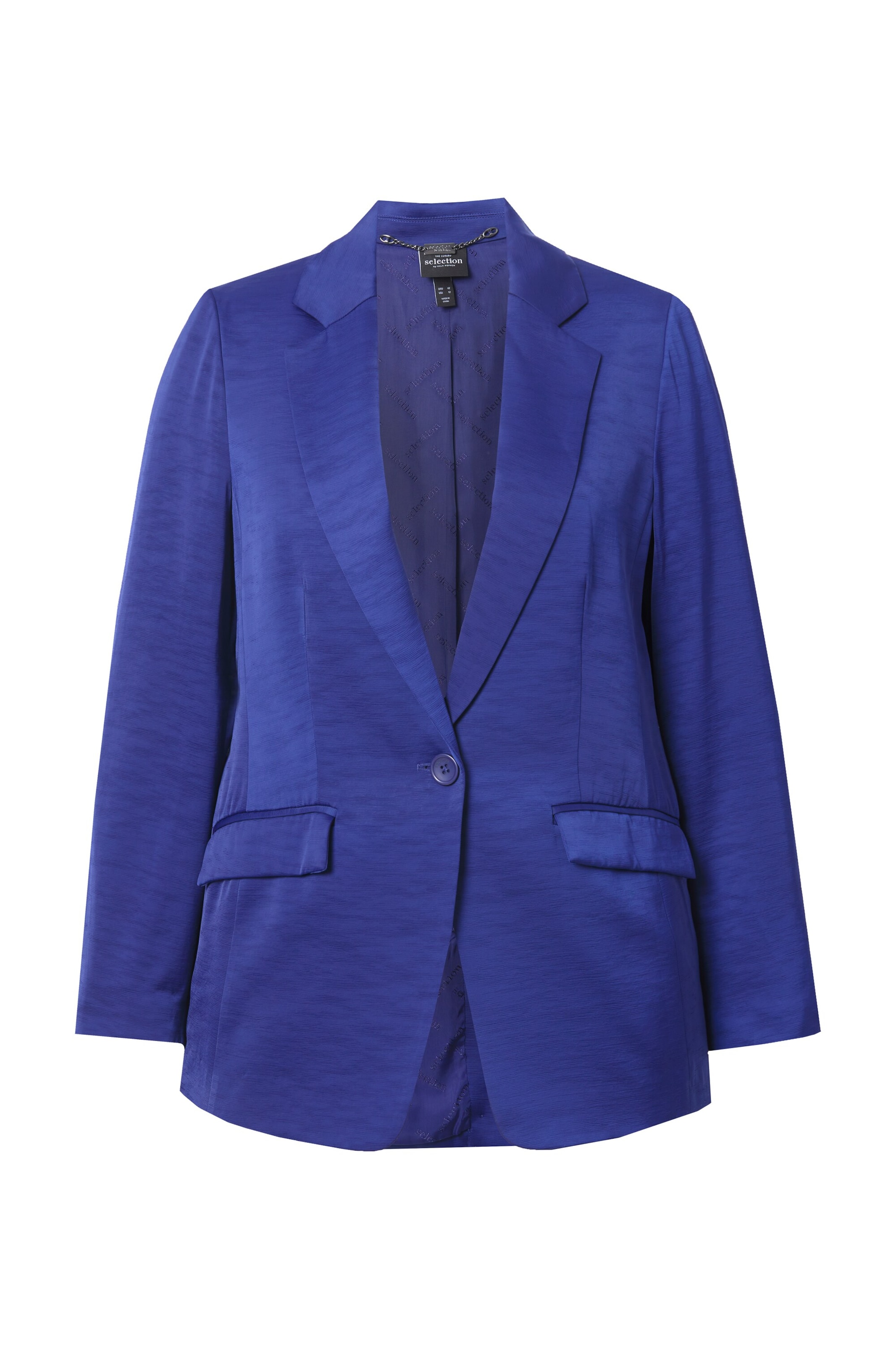Ulla Popken Blazers in Blauw: voorkant