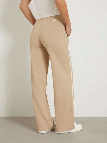 GUESS Wide Leg Hose in Beige