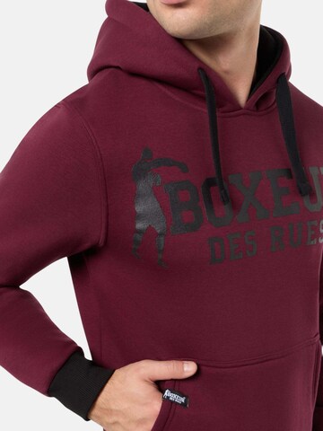 Boxeur des Rues Sweatshirt 'Hooded Sweatshirt' in Red