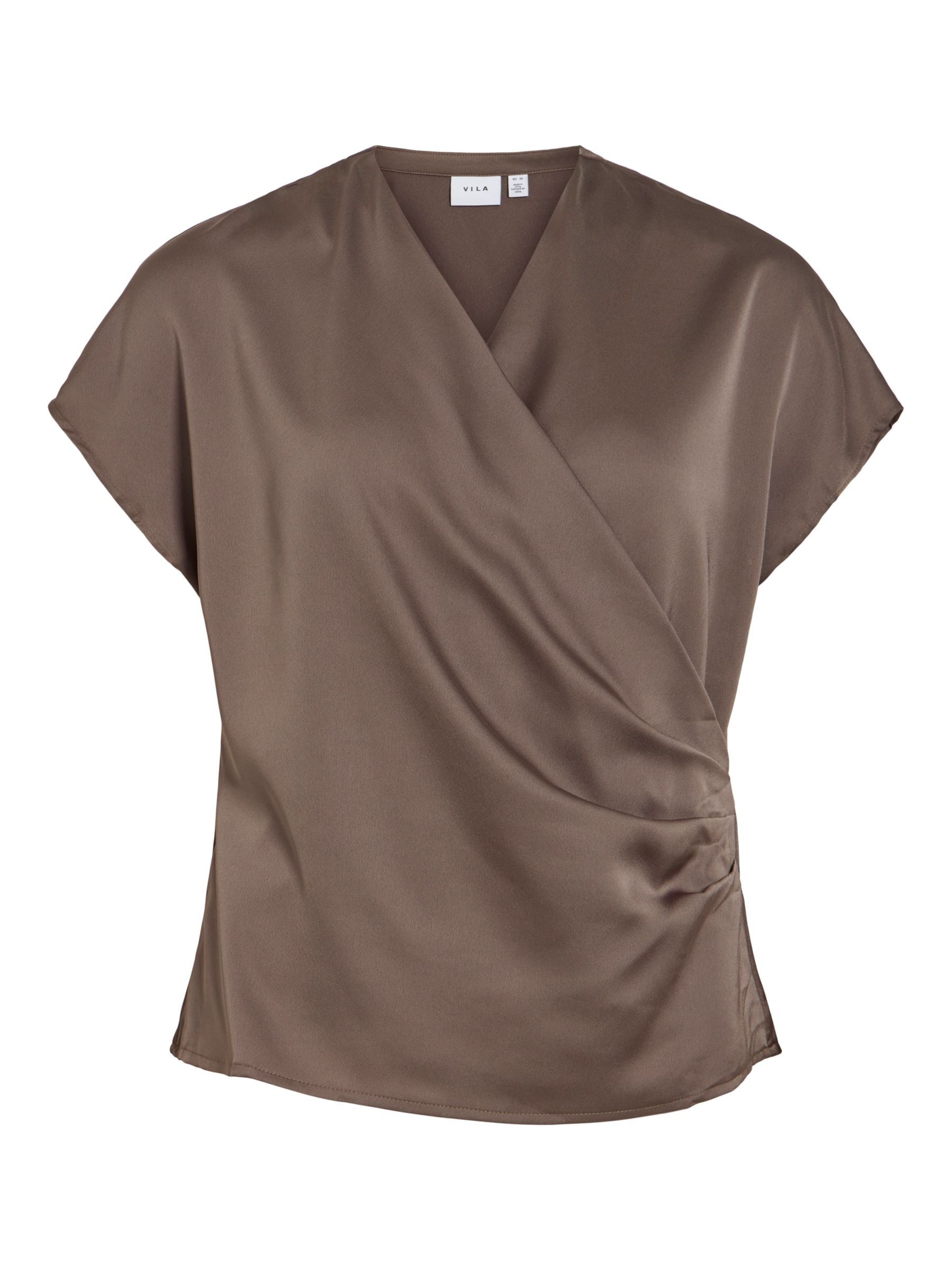 VILA Bluse 'VIElette' i brun: forside