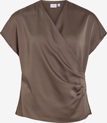 VILA Bluse 'VIElette' i brun: forside