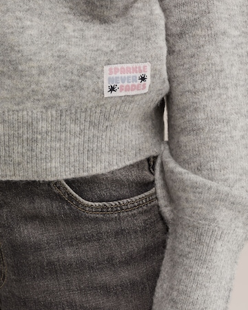 WE Fashion Gebreid vest in Grijs