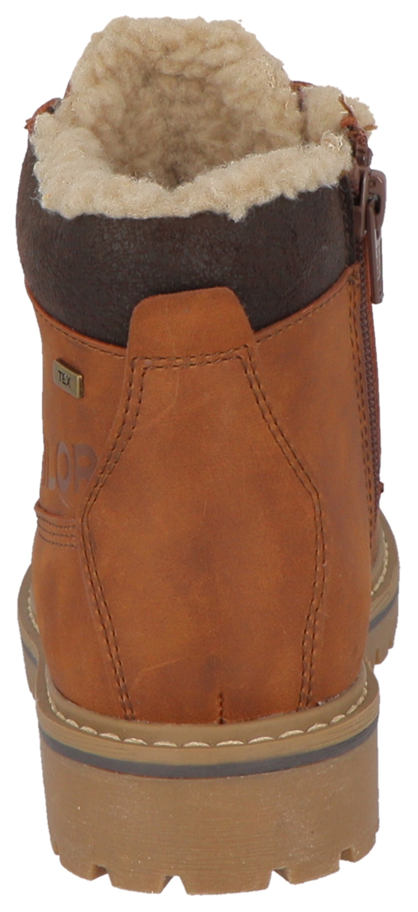 TOM TAILOR Schnürboots in Braun