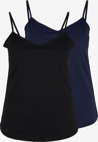 Zizzi Top in Blue: front