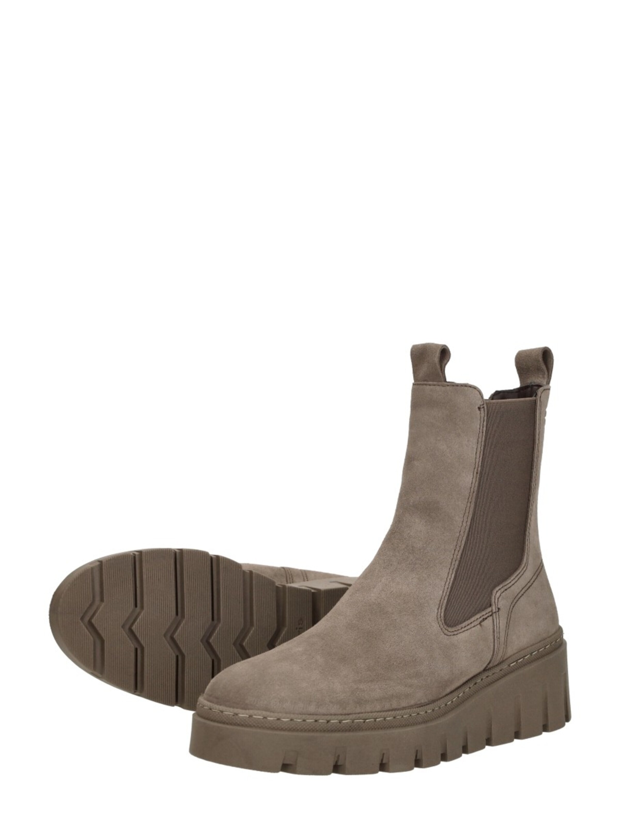 Boots 'Enkellaarsjes Plat' Tamaris en gris