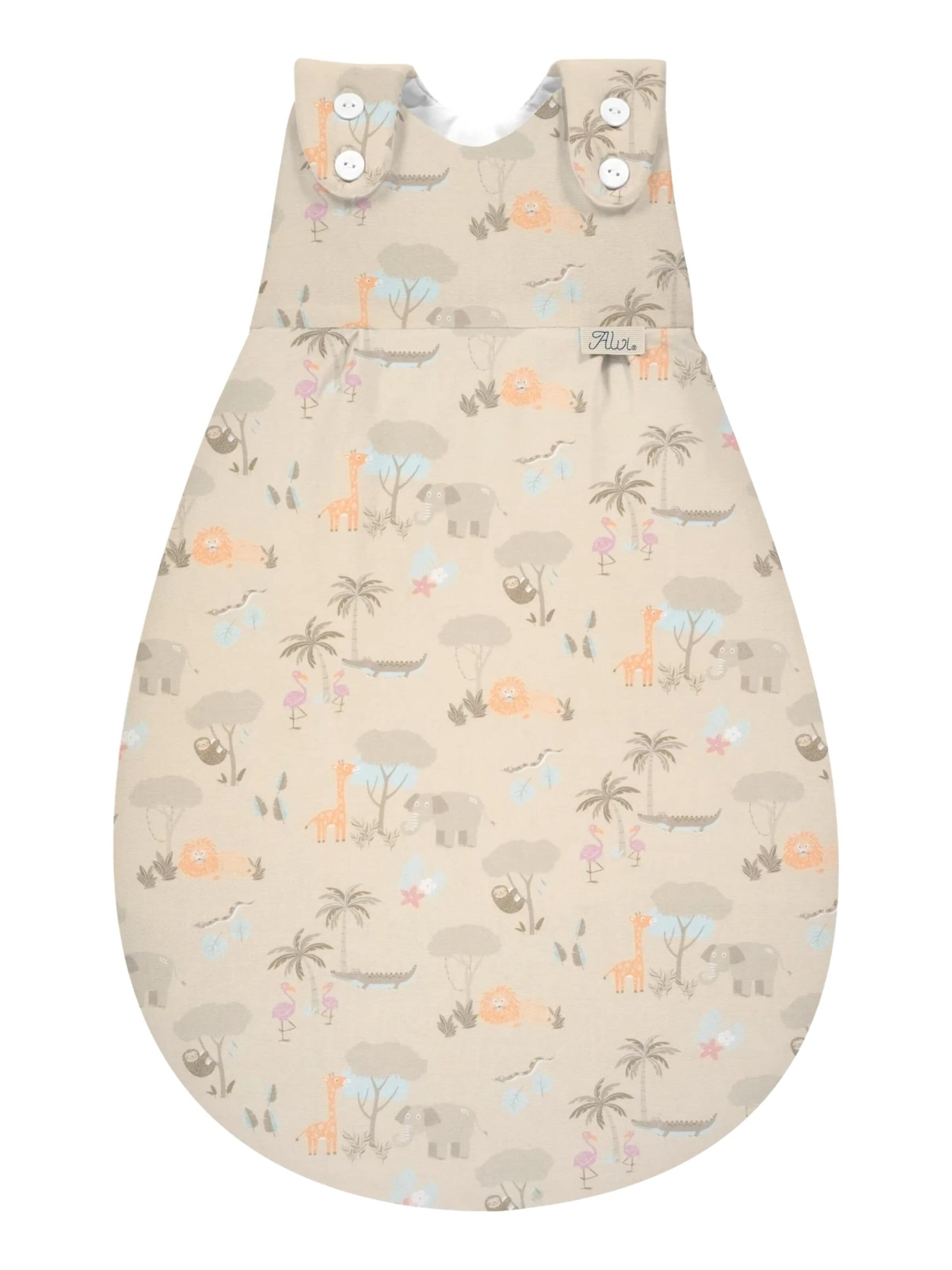 ALVI Sleeping Bag 'Schlafsack Baby-Mäxchen Außensack Baumwolle' in Beige: front