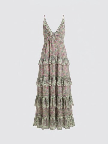 Miss June Dress 'Robe Longue Pamela' in Pink: front