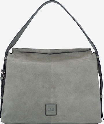 FREDsBRUDER Shoulder Bag in Grey: front