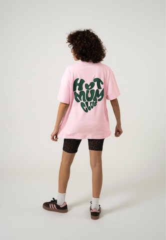 OH APRIL Shirt 'Hot Mum' in Roze