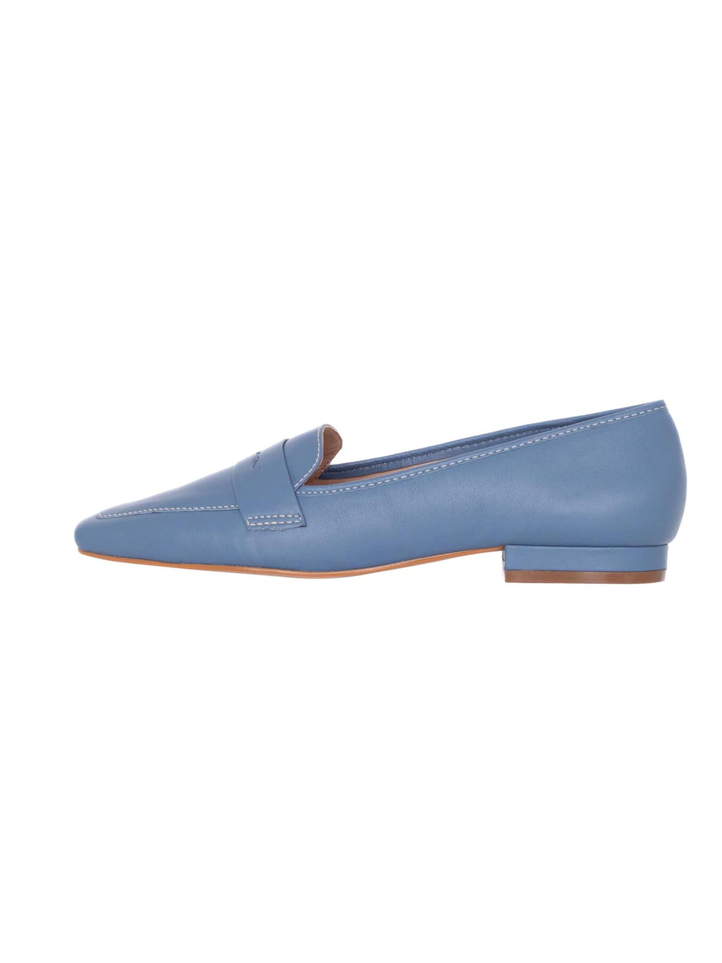Mocassino 'Cipó' di Mangara Atelier in blu: frontale