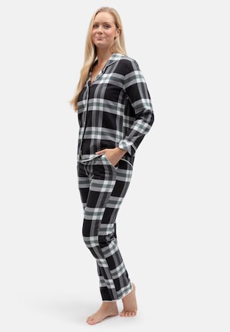 Cyberjammies - Pantalón de pijama 'Polar Drift' en negro: lado