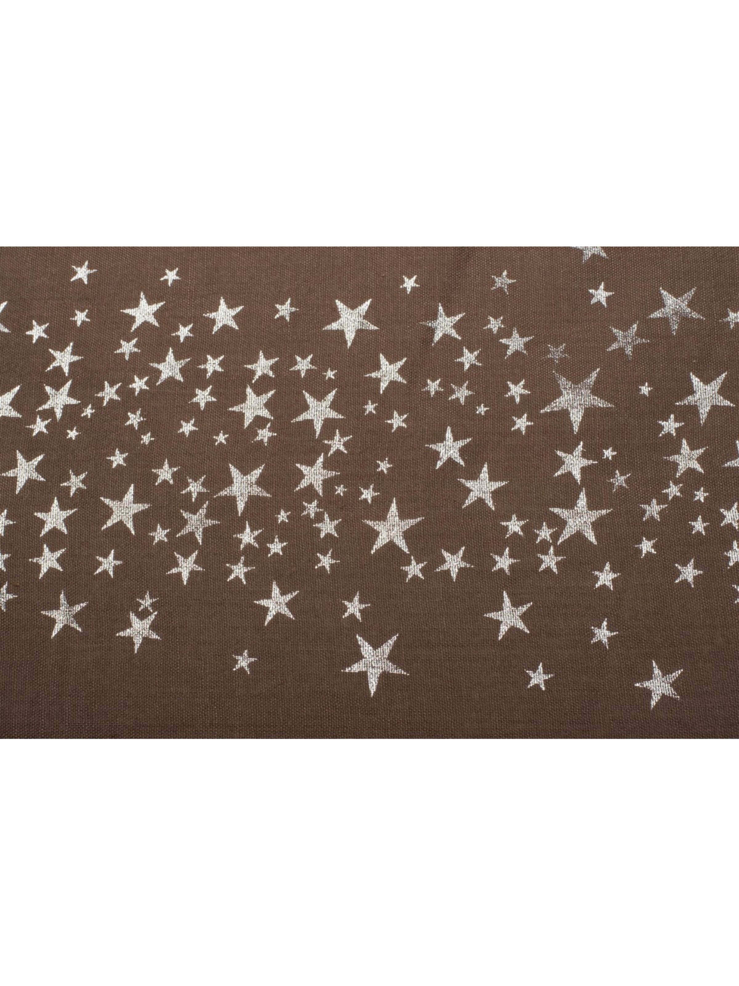 styleBREAKER Loop scarf 'Loop Schal mit Metallic Sterne Print' in Brown