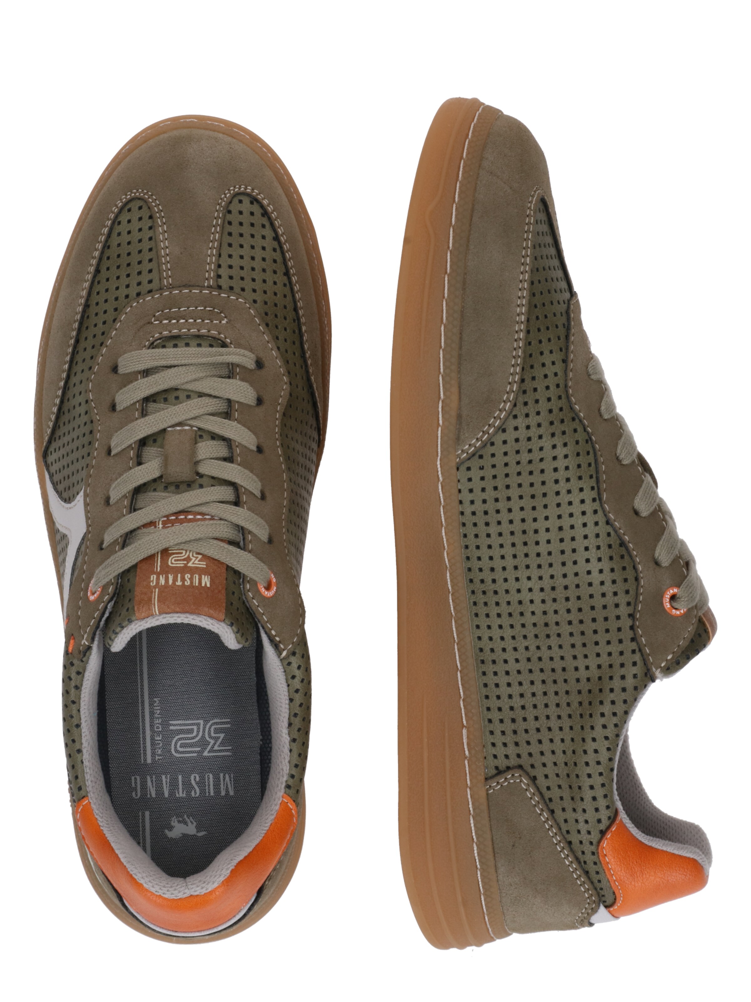 MUSTANG Matalavartiset tennarit värissä vihreä