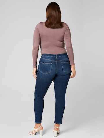 Guido Maria Kretschmer Curvy Skinny Jeans 'Sarah' in Blau: zadná strana