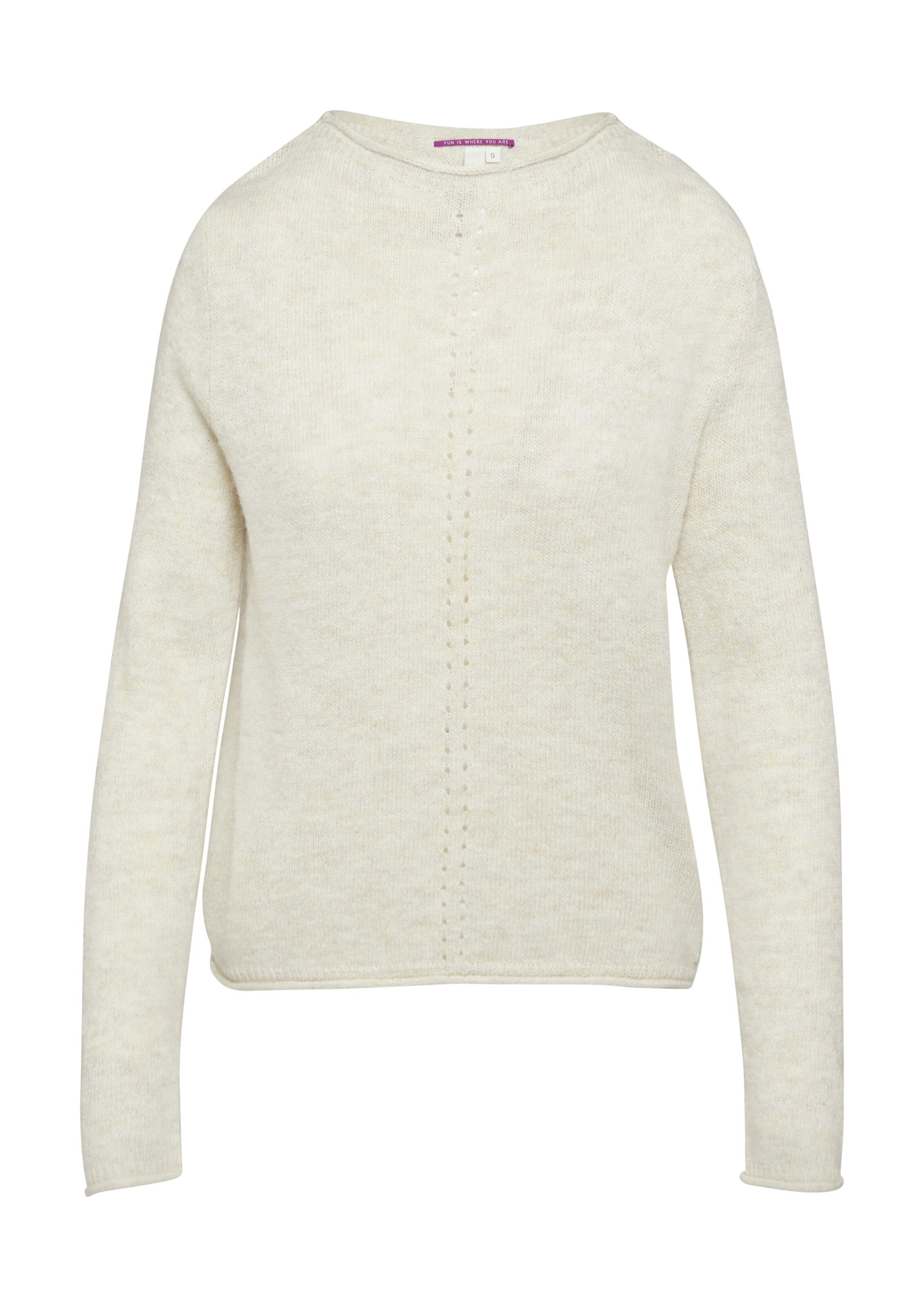 QS Trui in Beige: voorkant