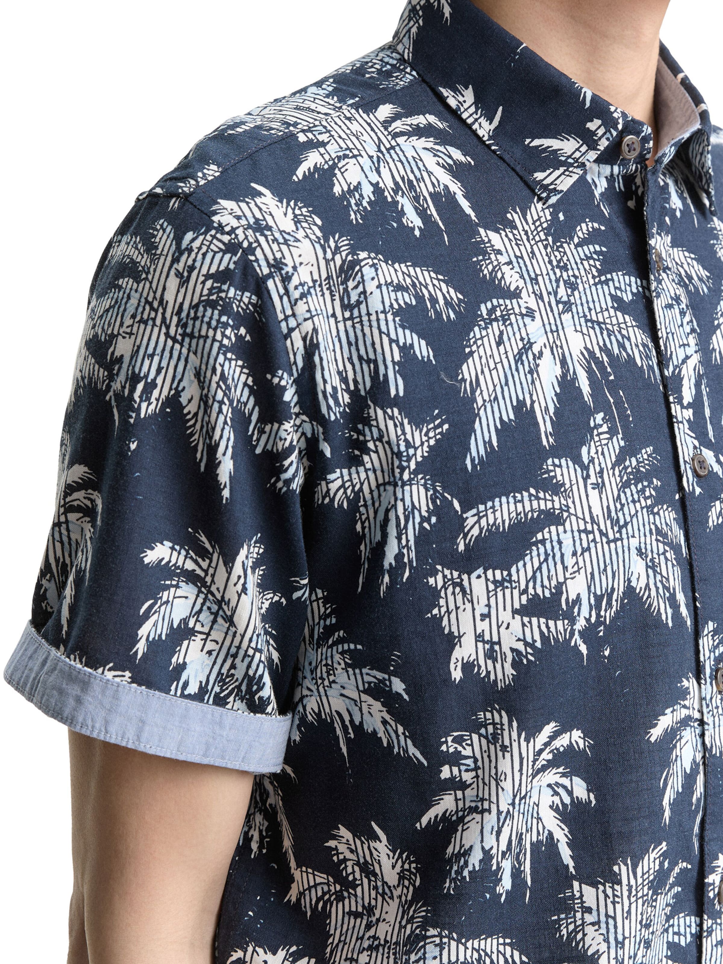 TOM TAILOR Средняя посадка Рубашка в Синий