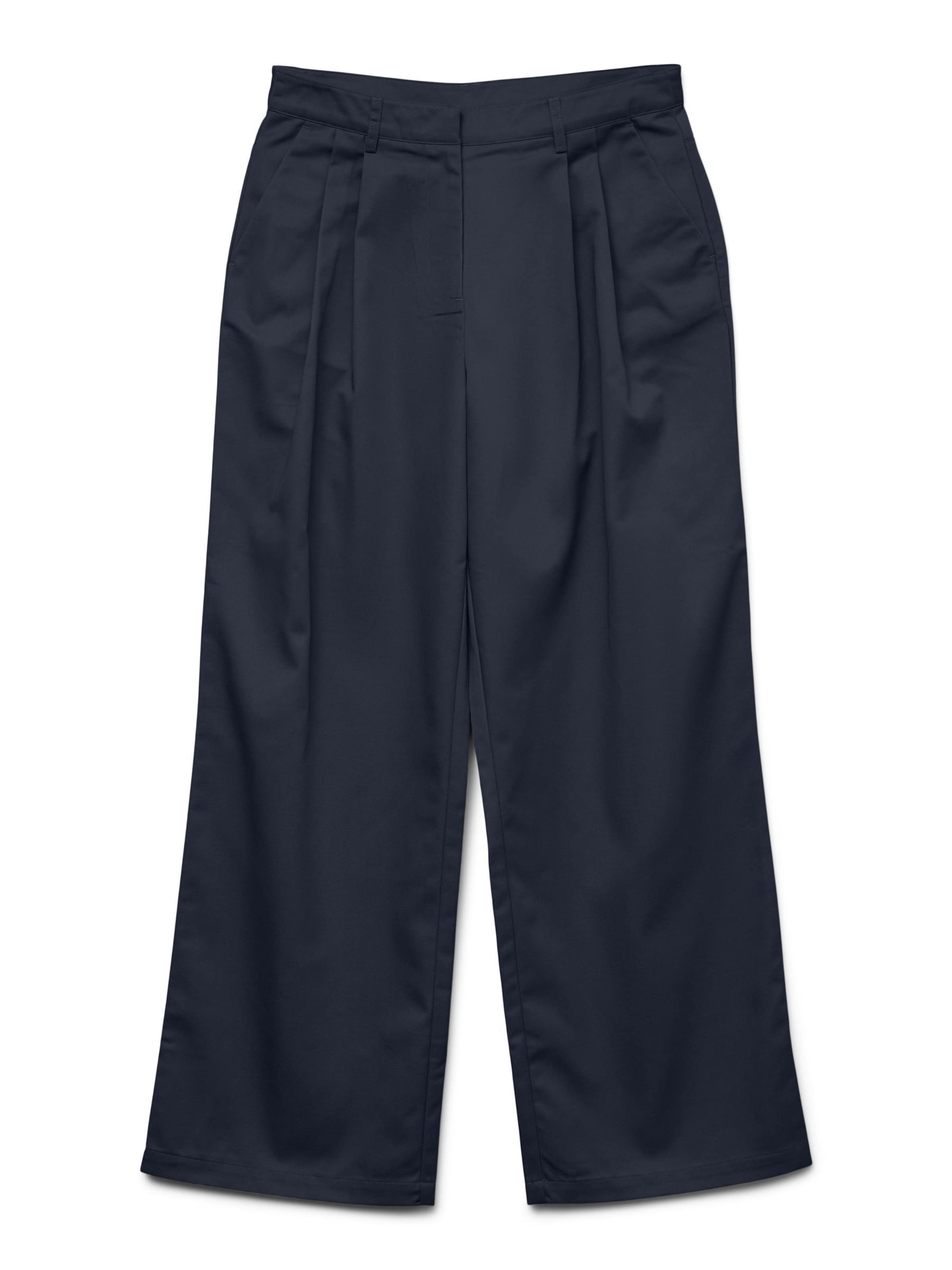 Aware - Perna larga Calças com pregas 'AWSOVINA' em azul: frente