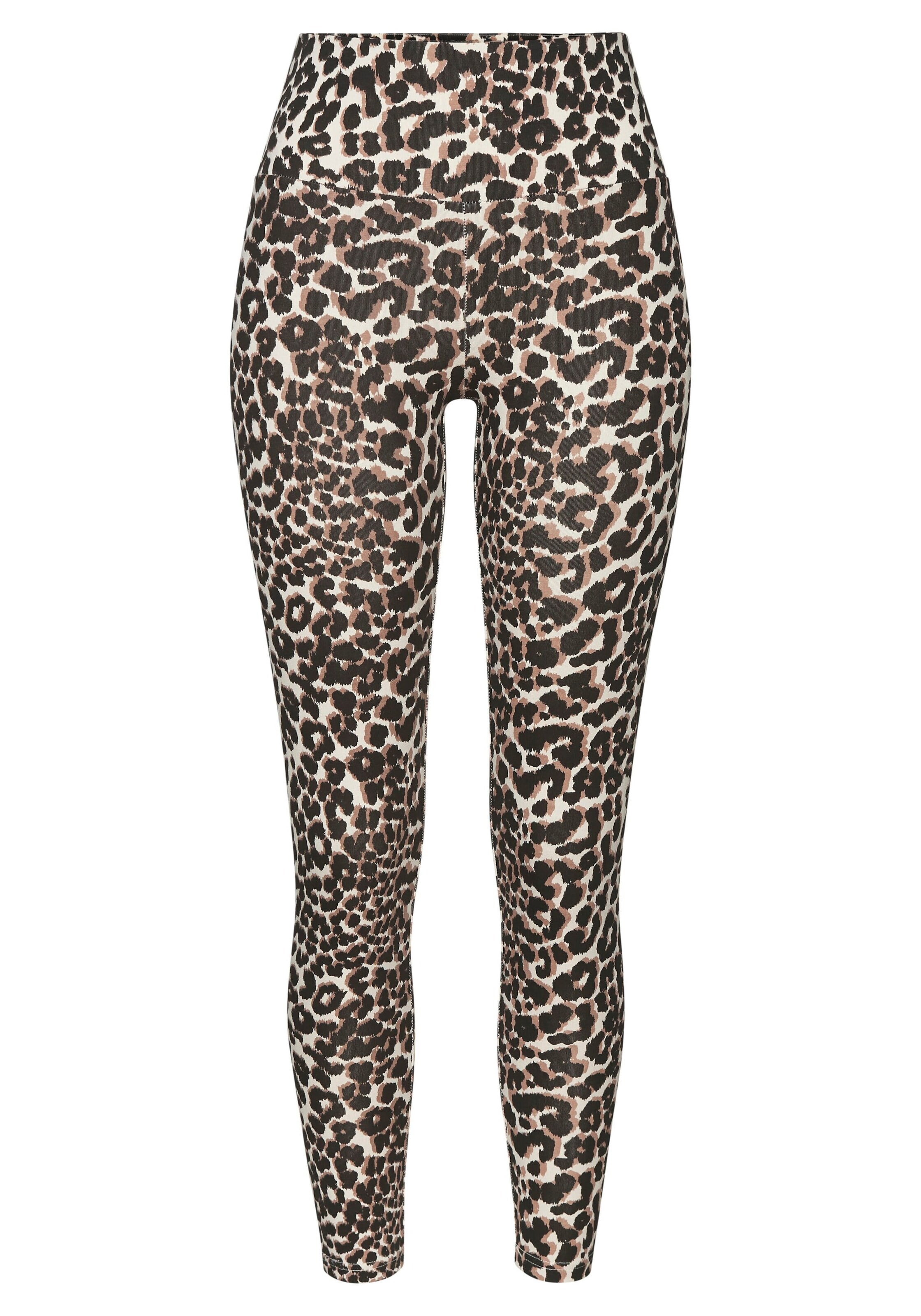 LASCANA ACTIVE Skinny Sporthose in Beige: Vorderseite