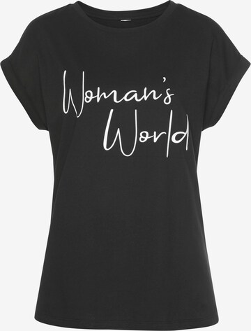 LASCANA Shirt in Black: front