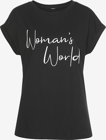 T-shirt LASCANA en noir : devant