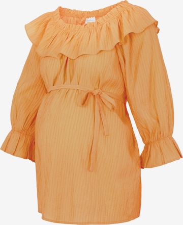 MAMALICIOUS Блуза 'Nora' в оранжево: отпред