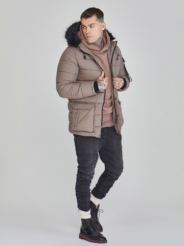 SikSilk Winter parka in Beige