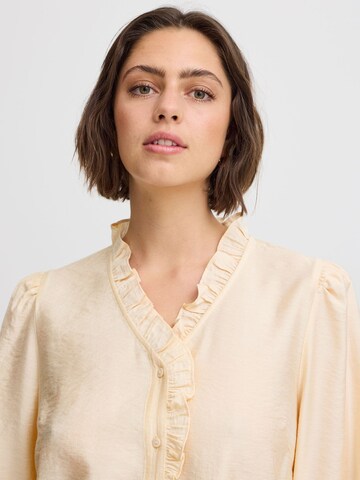 Chemisier 'Laya' ICHI en beige