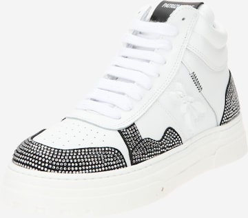 PATRIZIA PEPE High-Top Sneakers 'SCARPE' in White: front