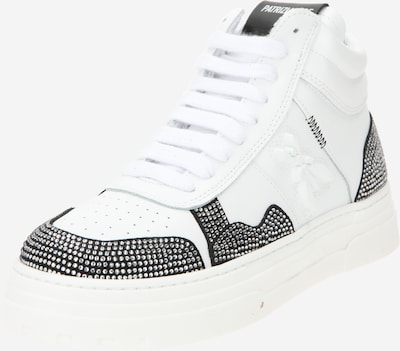 PATRIZIA PEPE Baskets hautes 'SCARPE' en noir / blanc, Vue avec produit