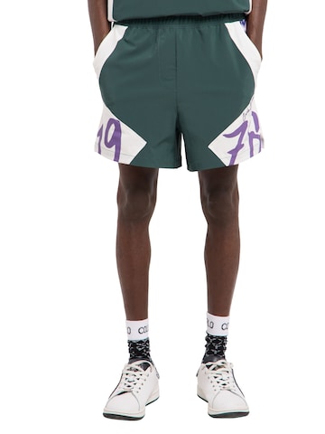 Regular Pantalon 'Fasano' Carlo Colucci en vert : devant