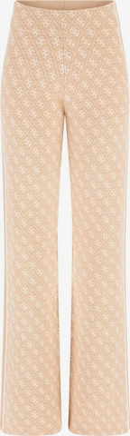 GUESS Flared Pants in Beige: front