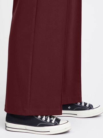 ICHI Wide leg Chino 'KATE' in Rood