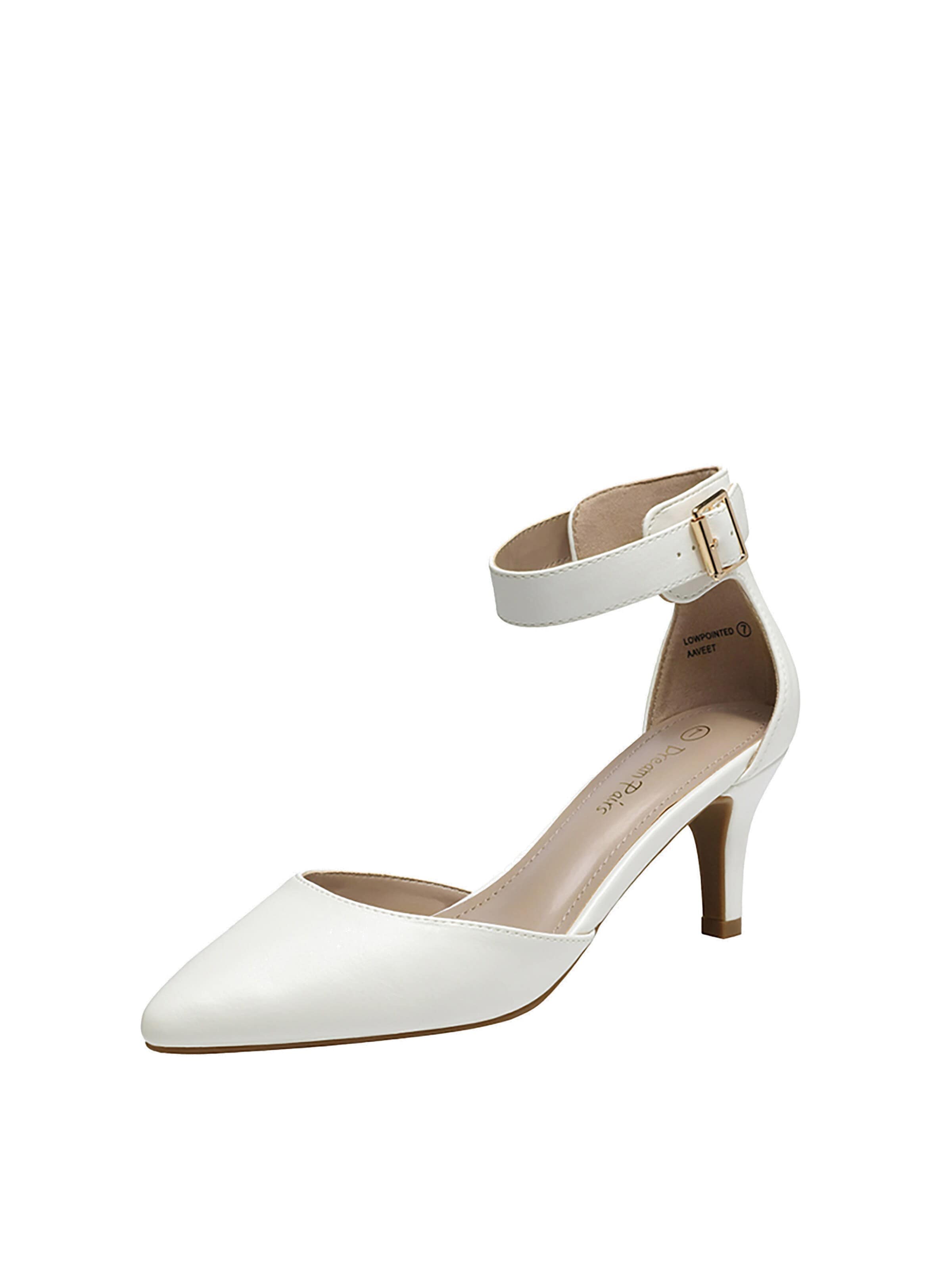 Dream Pairs Pumps in White: front