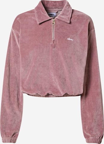 Obey Sweatshirt 'Enzo' in Pink: front