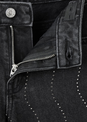 MANGO KIDS Wide Leg Jeans 'WIDEO' in Schwarz